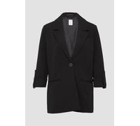 Interlock-Blazer mit Krempelarm 34 schwarz 2162962.9999.34