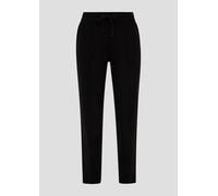 Relaxed: Twill-Joggpant aus Interlock-Jersey 38 schwarz