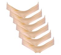 Intimate Portal Umstandsunterhosen Damen Baumwolle Unterbauch Bikini Schwangerschaft Wochenbett 6er-Pack Beige XL