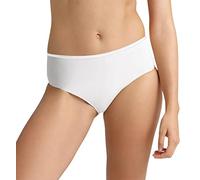 Intimitaly Set mit 6 Damen-Slips aus Baumwolle, hohe Taille, Midi, hypoallergen, anatomisch, 6 Weiß, XL