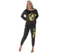 INTIMO Hogwart Castle House von Harry Potter Junioren Hufflepuff Crest Fleece Jogger Pyjama Set (XL)