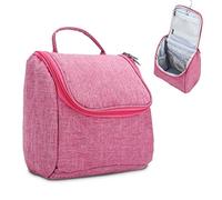 Kosmetik Reisetasche Kosmetiktasche Kulturbeutel mit Tragegriff und Reißverschluss PINK
