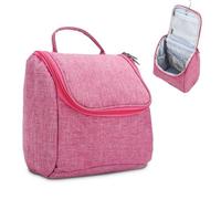 Kosmetik Reisetasche Kosmetiktasche Kulturbeutel mit Tragegriff und Reißverschluss PINK