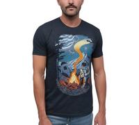 INTO THE AM Graphic T-Shirts für Herren, S-4XL, Premium-T-Shirt, kurzärmelig, bunt, Trippy-Astronauten-Designs, Cosmic Camp, XL