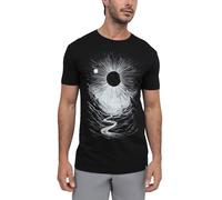 INTO The AM Graphic T-Shirts für Herren, S-4XL, Premium-T-Shirt, kurzärmelig, bunt, Trippy Space-Designs, Lunar Canyon, L