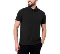 INTO THE AM Poloshirts für Herren, hoch, tailliert, kurzärmelig, mit Kragen, weiche Baumwolle, Herren-Poloshirts (Schwarz, Größe 4XL)