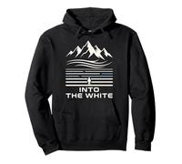 Into The Snow Berge Winter Landschaft Design Pullover Hoodie