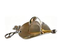 Introti Handgefertigter Cowboyhut-Anhänger, Metall, einzigartiger Western-Stil, Charme für Schmuckherstellung, DIY, Handwerk, rustikale Halskette, Zubehör für Männer und Frauen, 4x3cm, Metall, Metall