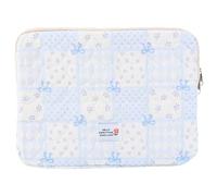 Introti Puffy Laptop-Hülle, 11/13/15 Zoll, Laptop-Tragetaschen, Schleifen-Dekor, schlanke Schutzhülle für Damen und Bürobedarf