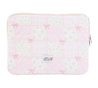 Introti Puffy Laptop-Hülle, 11/13/15 Zoll, Laptop-Tragetaschen, Schleifen-Dekor, schlanke Schutzhülle für Damen und Bürobedarf