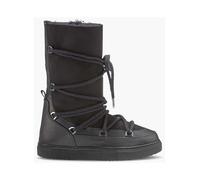 INUIKII Leder-Boots "Classic High Laced" in Schwarz - Größe 40 | Damen Stiefel