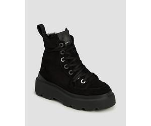 Inuikii Matilda Shearling Damen-winterstiefel Aus Leder In Schwarz 35203028-black Schwarz 41