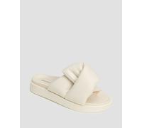 Inuikii Soft Crossed Pantoletten Für Damen In Weiß 70104140-103 Beige 39