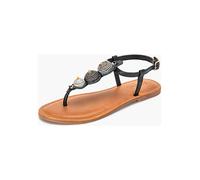 INUOVO Leder-Sandalen in Schwarz - Größe 36 | Damen Sandalen