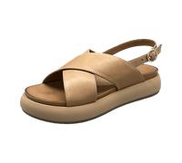 Inuovo Sandaletten für Damen aus Italien, Spanien und Portugal für Damen, beige, Größe 37 EU