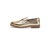 Slipper INUOVO "INUOVO Slipper Leder", Damen, Gr. 36, gold, Leder, Schuhe (67921335-36) gold