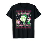 Invader Zim Gir Pig and GNOME Christmas Ugly Sweater T-Shirt