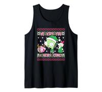Invader Zim Gir Pig and GNOME Christmas Ugly Sweater Tank Top
