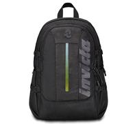 Invicta Act Plus Led Schulranzen, Tagesrucksack mit Laptopfach, Trinkflaschenfach, Organisationsfach, Brust- und Beckengurt, Kompressionsriemen, Schule, Sport, Freizeit schwarz - Mädchen Jungen