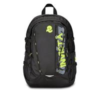 Invicta Act Plus Schulranzen, Tagesrucksack mit Laptopfach, Trinkflaschenfach, Organisationsfach, Brust- und Beckengurt, Kompressionsriemen, Schule, Sport, Freizeit schwarz - Mädchen Jungen