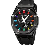 INVICTA Activa x Digital ACW2100-006 Herrenuhr, wasserdicht, digital, Quarz-Uhrwerk, Kunststoff mit grauem Zifferblatt, 53 mm