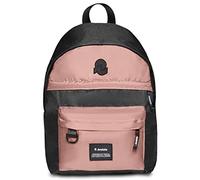 Invicta AMERICAN Rucksack aus nachhaltigem Stoff, Praktisch & Unisex, kompakt, mit Laptopfach bis 13'', Büro, Reise, Arbeit, Studium, Backpack, Daypack, italienisches Design, schwarz/rosa