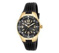 Invicta Angel 17486 Damen Uhr - Wasserdicht - Analog - Quarzuhrwerk - Edelstahl mit schwarzen zifferblat - 38mm