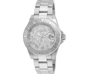 Invicta Angel 22706 Damenuhr - Quarzwerk - Edelstahl mit silbernem Zifferblatt - 40 mm Einheitsgröße