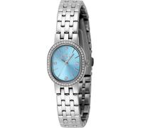 INVICTA Angel 49073 Damenuhr, wasserdicht, Analog, Quarzwerk, Edelstahl mit grauem Zifferblatt, 20 mm