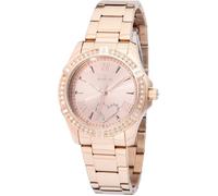 Invicta Angel 49843 Damen Uhr - Wasserdicht - Analog - Quarzuhrwerk - Edelstahl mit roségoldenen zifferblat - 34mm