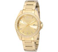 Invicta Angel 49847 Damen Uhr - Wasserdicht - Analog - Quarzuhrwerk - Edelstahl mit goldenen zifferblat - 38mm