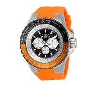 Invicta Aviator 33035 Herren Uhr - Wasserdicht - Analog - Quarzuhrwerk - Edelstahl mit schwarzen zifferblat - 50mm
