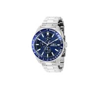 Invicta Aviator 38965 Herren Uhr - Wasserdicht - Analog - Quarzuhrwerk - Edelstahl mit blauen zifferblat - 45mm