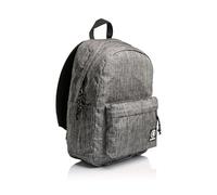 Invicta Carlson Grey 2 Tone, Rucksack aus nachhaltigem Stoff, Geräumige Schultasche für Teenager, Mädchen und Jungen, für Uni, Sport & Freizeit, mit Laptopfach, italienisches Design, grau