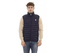 Invicta Gesteppte Kontrast-Patch Herrenmode Herrenweste, Blau, L