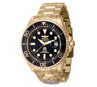 Invicta Grand Diver 45816 Herren Uhr - Wasserdicht - Analog - Automatikuhr - Edelstahl mit schwarzen zifferblat - 47mm