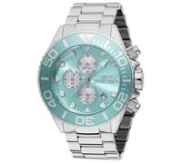 Invicta Grand Diver 48583 Herren Uhr - Wasserdicht - Analog - Quarzuhrwerk - Edelstahl mit blauen zifferblat - 52mm