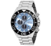 Invicta Grand Diver 48584 Herren Uhr - Wasserdicht - Analog - Quarzuhrwerk - Edelstahl mit blauen zifferblat - 52mm
