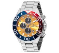 Invicta Grand Diver 48585 Herren Uhr - Wasserdicht - Analog - Quarzuhrwerk - Edelstahl mit Gelbes zifferblat - 52mm