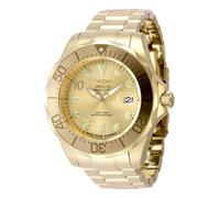 Invicta Grand Diver 48705 Herren Uhr - Wasserdicht - Analog - Automatikuhr - Edelstahl mit goldenen zifferblat - 47mm