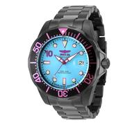 Invicta Grand Diver 48706 Herren Uhr - Wasserdicht - Analog - Automatikuhr - Edelstahl mit blauen zifferblat - 47mm