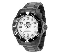 Invicta Grand Diver 48707 Herren Uhr - Wasserdicht - Analog - Automatikuhr - Edelstahl mit weißen zifferblat - 47mm