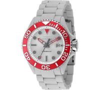Invicta Grand Diver 49479 Herren Armbanduhr Wasserdicht Analog Quarzwerk Edelstahl mit silbernem Zifferblatt 46mm