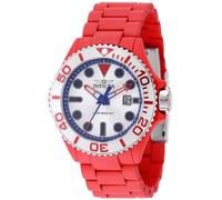 INVICTA Grand Diver 49482 Herrenuhr, wasserdicht, Analog, Quarzwerk, Edelstahl mit grünem Zifferblatt, 46 mm