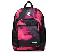 Invicta JELEK FANTASY, Schulrucksack, Fuchsia - Doppelfach - PC-Tasche, Trinkflaschenhalter, Innenorganizer - Rucksack für Schule, Jungen, Freizeit - Eco Material, Schwarz, Fuchsia, 32 x 43 x 25 cm,