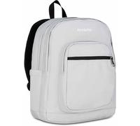 Invicta Jelek Schulrucksack, glitzerndes Grau, Doppelfach mit PC-Tasche und Trinkflasche, 34 l, für mittlere und obere Schule, Rucksack für Mädchen, grau, Taglia Unica