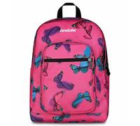 Invicta Jelek Schulrucksack, Rosa, Doppelfach mit PC-Tasche und Trinkflasche, 34 l, für mittlere und obere Schule, Rucksack für Mädchen, Rosa, Taglia Unica