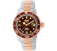 INVICTA Pro Diver 11241 Herren Uhr - Wasserdicht - Analog - Automatikuhr - Edelstahl mit braunen zifferblat - 43mm