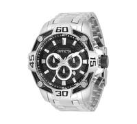 Invicta Pro Diver 33844 Herren Uhr - Wasserdicht - Analog - Quarzuhrwerk - Edelstahl mit schwarzen zifferblat - 52mm