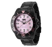 Invicta Pro Diver 47187 Herren Uhr - Wasserdicht - Analog - Automatikuhr - Edelstahl mit rosa zifferblat - 47mm